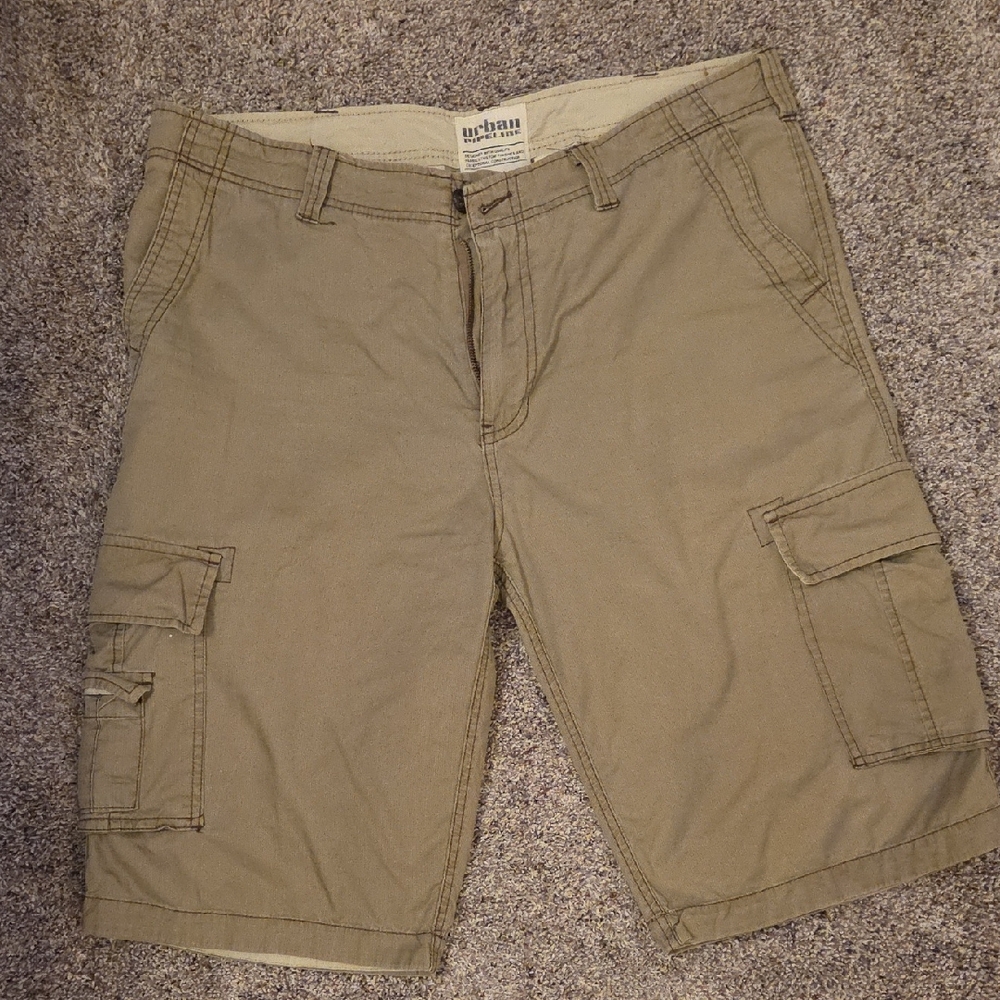 urban pipeline Men's Olive/Tan Cargo Shorts